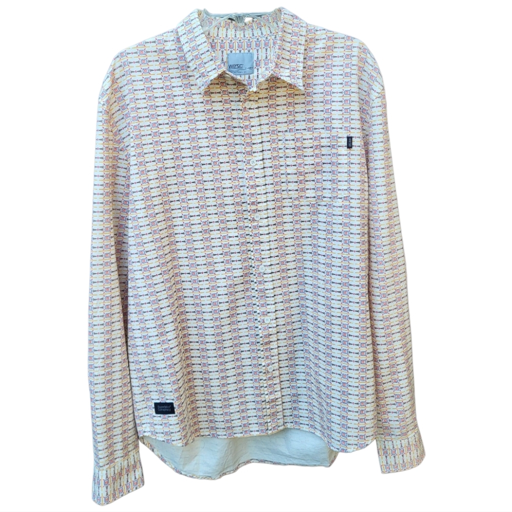 Wesc Men's Multicolor Patterned Casual Shirt in Navajo- Size XL